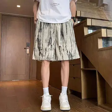 마블 패턴 숏팬츠