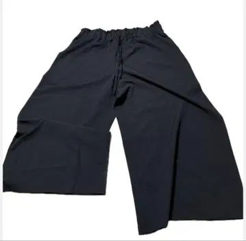 여성용] 3XL 블랙 허리밴딩 와이드 팬츠 가우초 팬츠 미사용 새상품