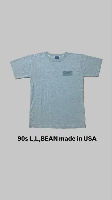 90s L.L.Bean 그레이 티셔츠 USA제