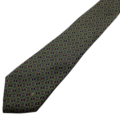 40) (CELINE) Celine Pattern Tie