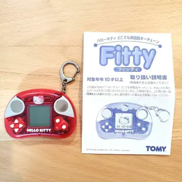 익명 배송: TOMY 헬로키티 어디에나 휴대 가능한 체지방 키체인 피티