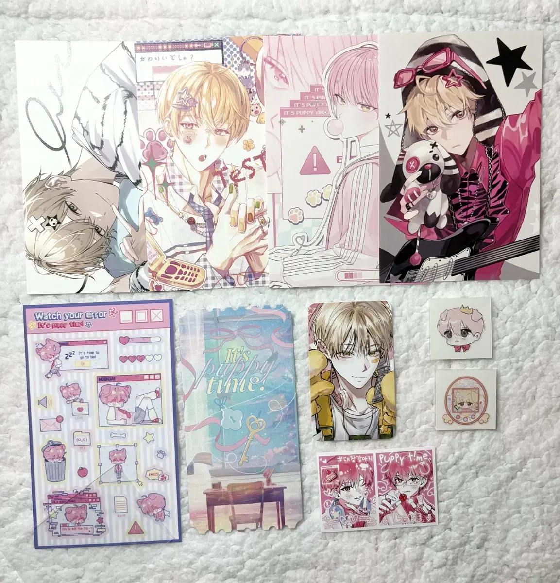 The Deadbeat Debut Park Mun-dae Bogeo-nim Birthday Cafe PuppyTime Freebie Poca Postcard WTS