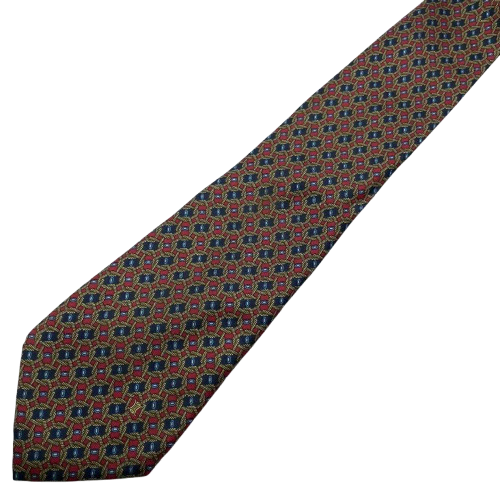 46) (CELINE) Celine Pattern Tie