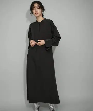 ADAM ET ROPE' 밴드 카라 원피스 36