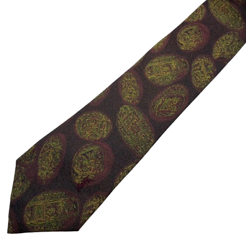 49) (YSL) Saint Laurent Pattern Tie