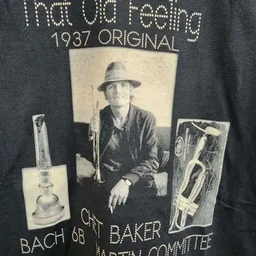 CHET BAKER 쳇 베이커 M ANVIL 티셔츠 블랙