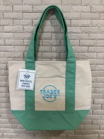 [새상품] TRADER JOE'S 미니 토트 라이트 그린