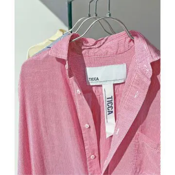 Spick&Span TICCA 별주 스퀘어 빅 롱 셔츠