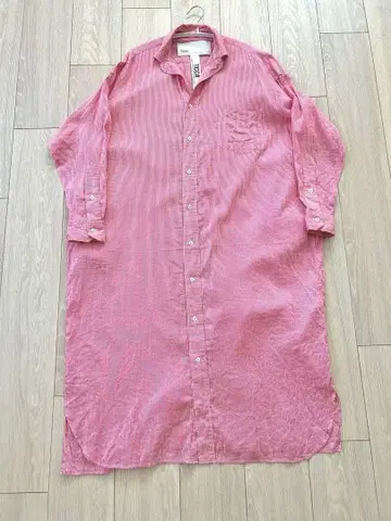 Spick&Span TICCA 별주 스퀘어 빅 롱 셔츠 핑크