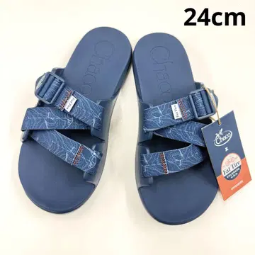 Chaco 우먼 치로스 슬라이드 24cm 네이비 투어 미사용 새상품