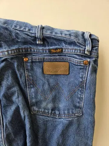 빈티지 데님 Wrangler 스트레이트 데님 블루