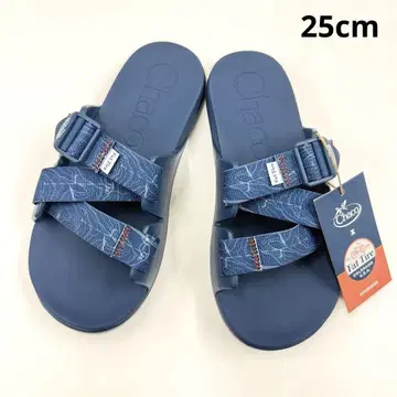 Chaco 우먼스 치로스 슬라이드 25cm 네이비 투어 미사용 새상품