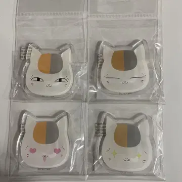 나츠메 우인장 아크릴 배지 4개 세트