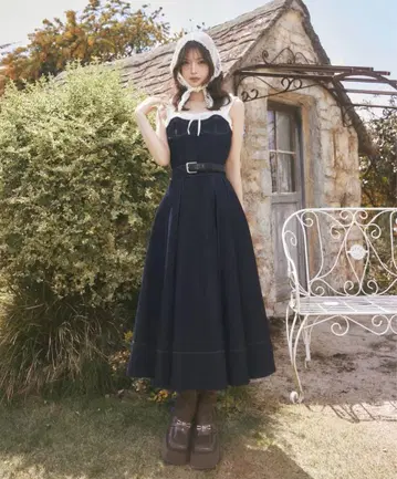 Darich 다리치 도킹 데님 미디 원피스 F-L