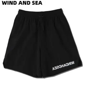 WIND AND SEA 블랙 숏 팬츠