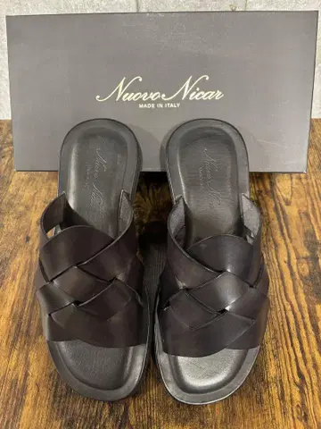 이탈리아 Nuove Nicar 블랙 샌들 남은 3켤레