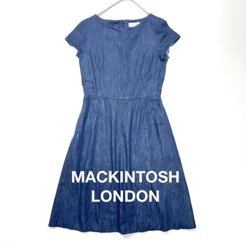 MACKINTOSH LONDON 워셔블 데님 원피스 플레어 원피스