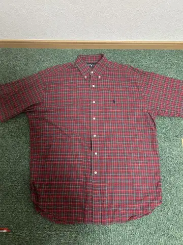 Ralph Lauren 체크 셔츠 반팔 90s