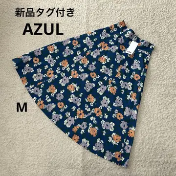 택 포함 새상품 AZUL BY MOUSSY 꽃무늬 롱 스커트 M 사이즈