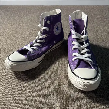 23.5cm react CONVERSE 올스타 보라색 하이컷