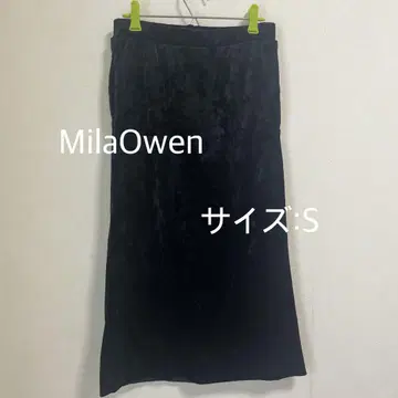 MilaOwen 벨로아 롱 스커트 타이트 스커트 미라 오웬 벨로아