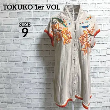 [ TOKUKO 1er VOL ] 자수 썸머 니트 튜닉 가디건