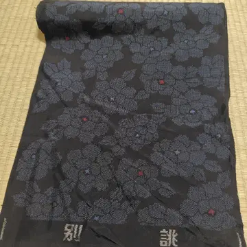 특별 주문 오시마 명주 계열의 기척 옷감 기모노 a
