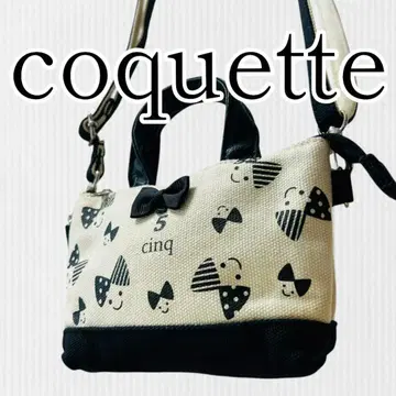 컨디션 최상] coquette (코케트) 2way 숄더백 미니 파우치