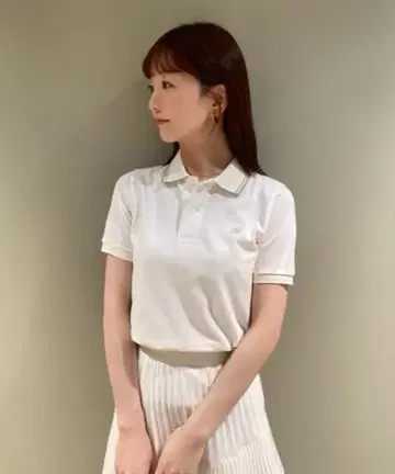 택 포함 새상품 [WEB 한정] SNIDEL 스나이델 원포인트 폴로 셔츠