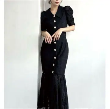 RESEXXY 머메이드 원피스 블랙