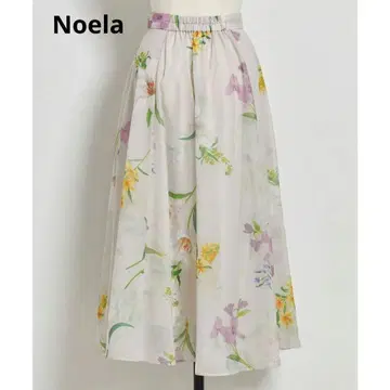 노엘라 NOELA 꽃무늬 플레어 스커트 36