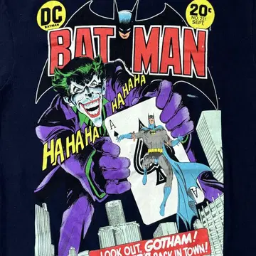 00s BATMAN JOKER 티셔츠 아메리칸 코믹스 DC Comics