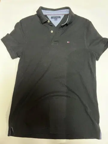Tommy Hilfiger 블랙 피케 셔츠 L 사이즈