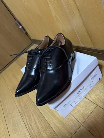 menue 스틸레토 옥스퍼드 신발 블랙