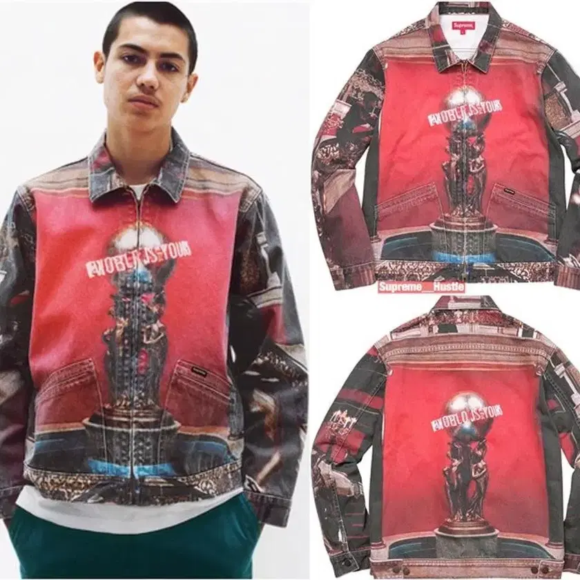 17FW Supreme Scarface Leather Jacket S Supreme Scarface
