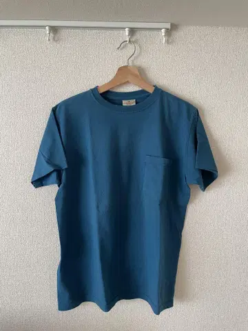 Goodwear M 사이즈 파랑 T셔츠 포켓 부착