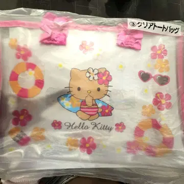헬로키티 뽑기 일광화상 키티 클리어 토트백