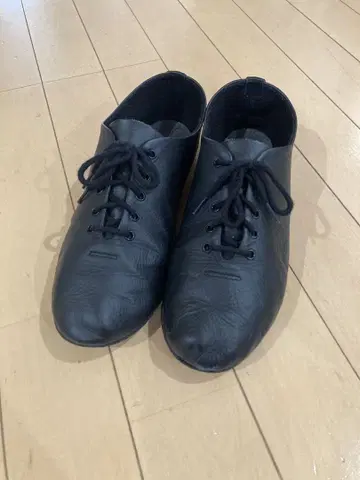 블랙 레이스업 슈즈 39