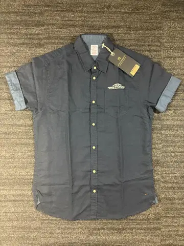 Scotch & Soda 네이비 반팔 셔츠 포켓 부착 새상품 M
