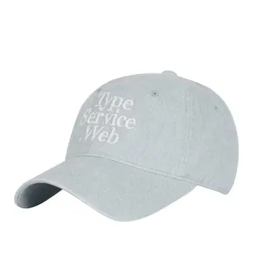 Type Service.Web 자수 캡 스카이블루