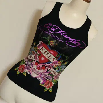 Ed Hardy 탱크탑 블랙 스컬 에드 하디 해골