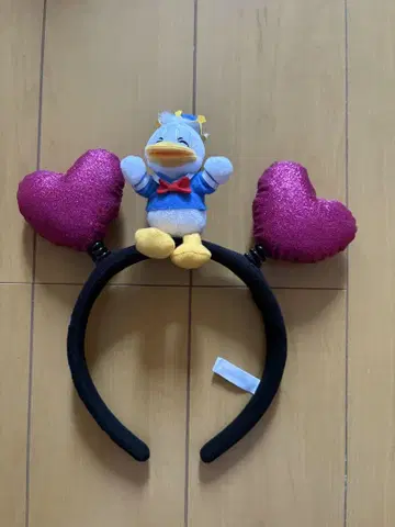 도널드 덕 하트 머리띠