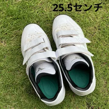 미즈노 MIZUNO 화이트 트레이닝 슈즈 벨크로 트레이닝화 공식 경기용