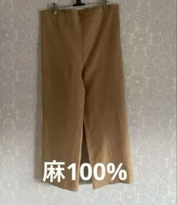 린넨 팬츠 카멜 베이지
