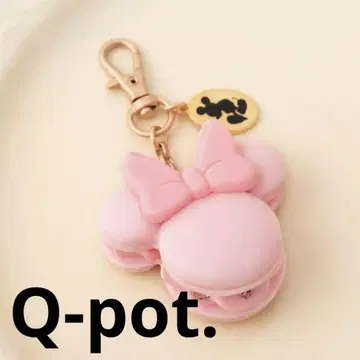 Q-pot. 미니 마우스 스트로베리 밀크 마카롱 백 참