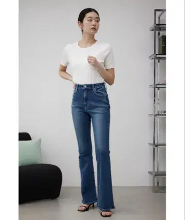 미사용 아줄 플레어 데님