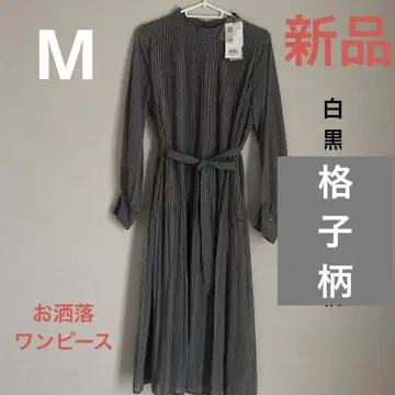 [새 상품] 체크 무늬 원피스 M