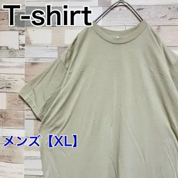 YC77 [ US 수입 ] 반팔 티셔츠 [ 남성용 XL ] 마른 풀색