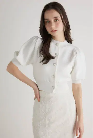 Rienda 2WAY 비쥬 니트 CD TOP