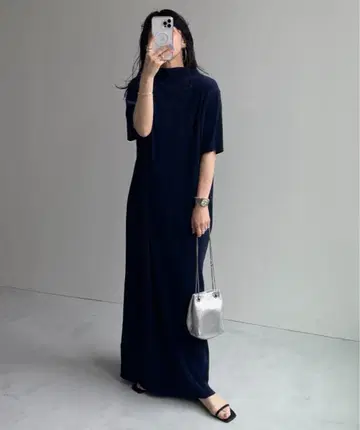 wee9s 데일리 데일리 슈퍼 스트레치 플리츠 원피스 [반팔]